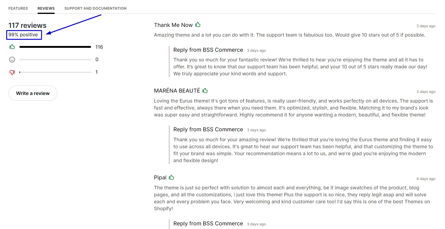 Customer Review 
